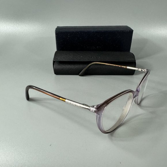Rare Authentic Prada VPR03O FAA-1O1 51mm Translucent Brown Violet Cat Eye Frame - Picture 11 of 14